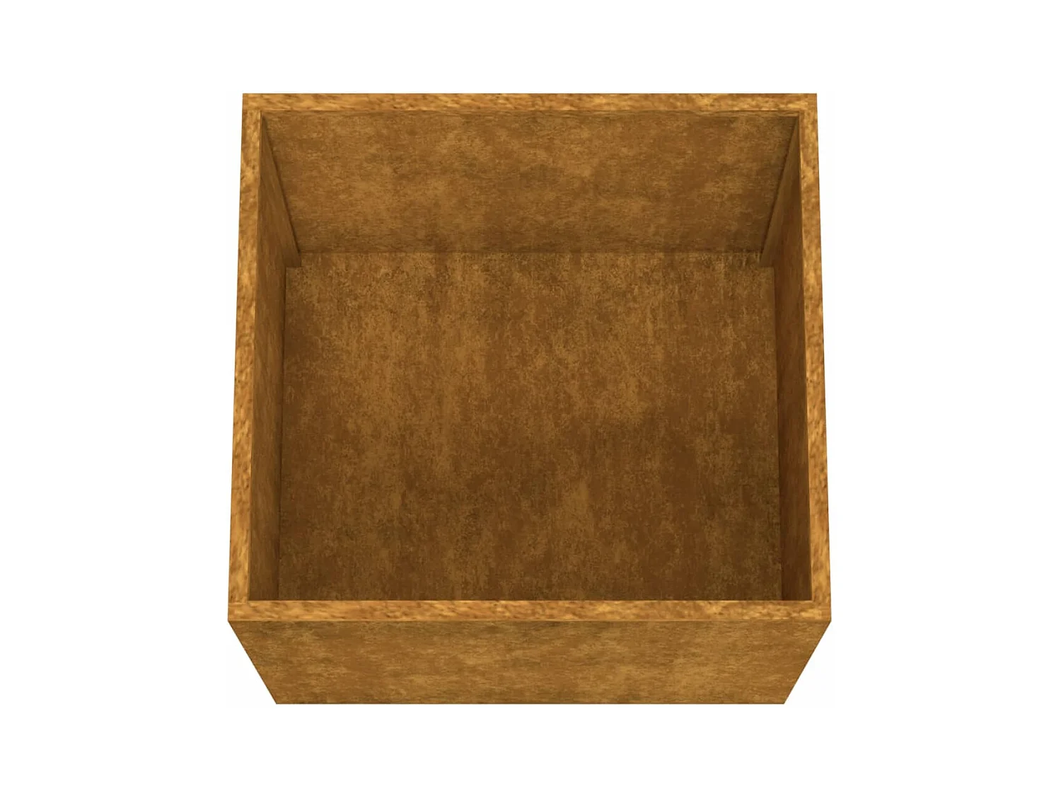 Vaso/floreira 42x40x39 cm aço corten
