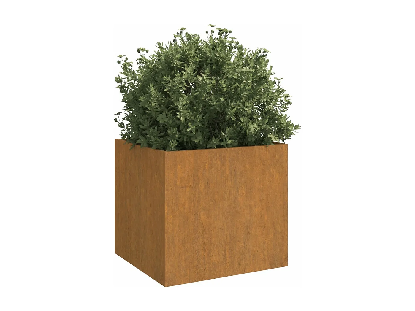 Jardinera de acero corten 42x40x39 cm