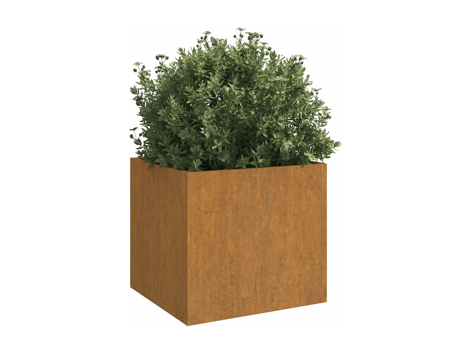 Jardinera de acero corten 42x40x39 cm