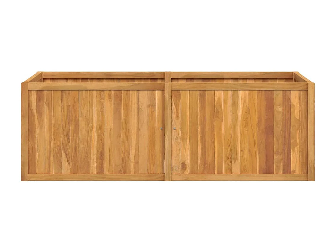 Canteiro elevado 150x50x50 cm madeira de teca maciça