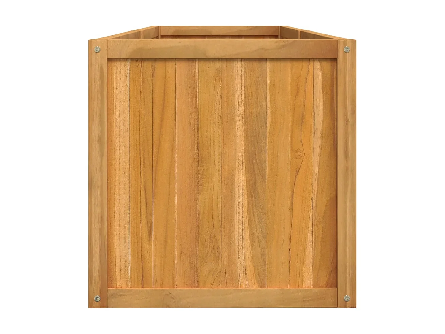 Canteiro elevado 150x50x50 cm madeira de teca maciça