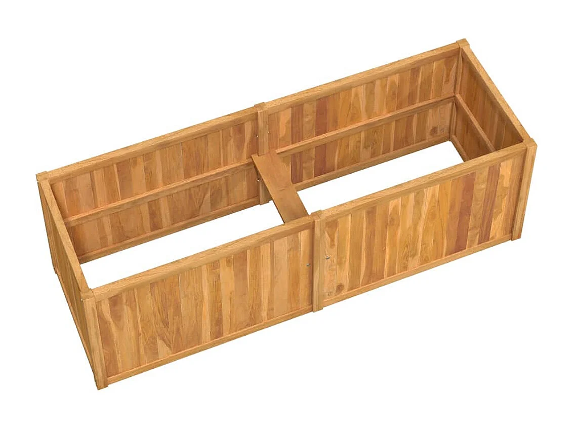 Canteiro elevado 150x50x50 cm madeira de teca maciça