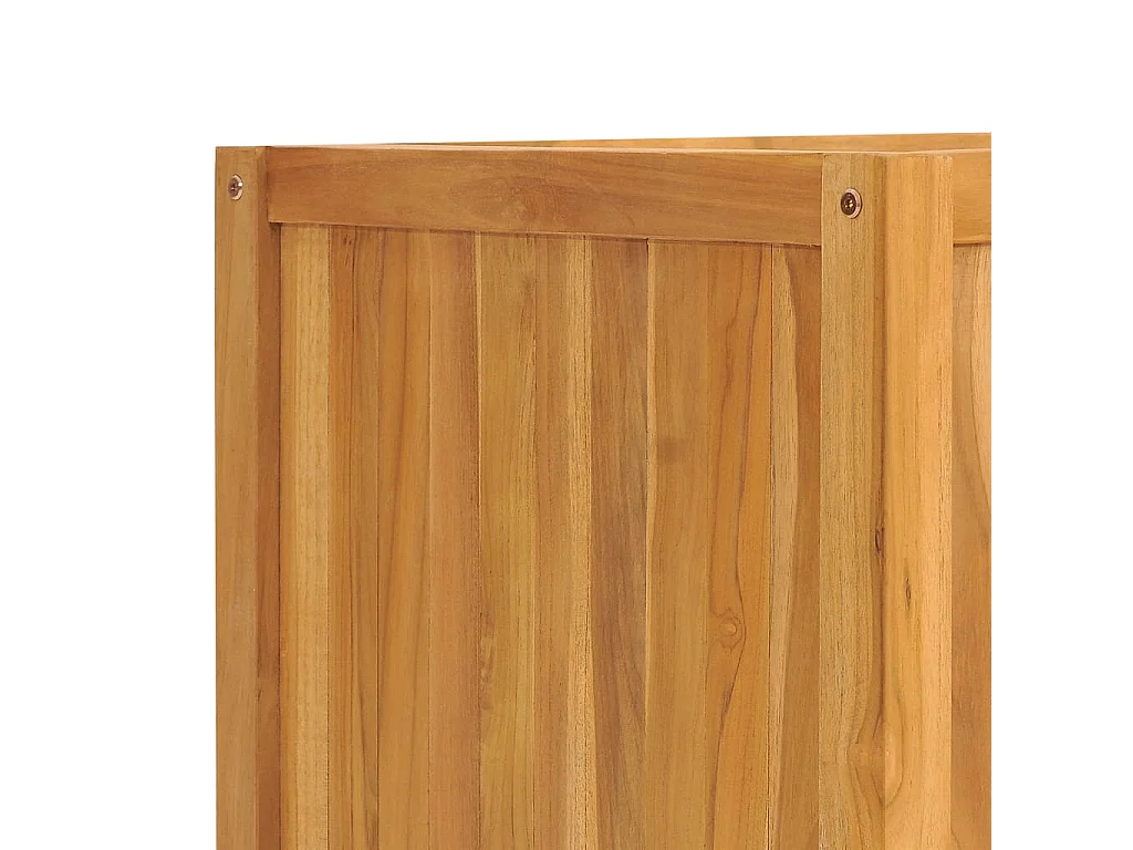 Canteiro elevado 150x50x50 cm madeira de teca maciça