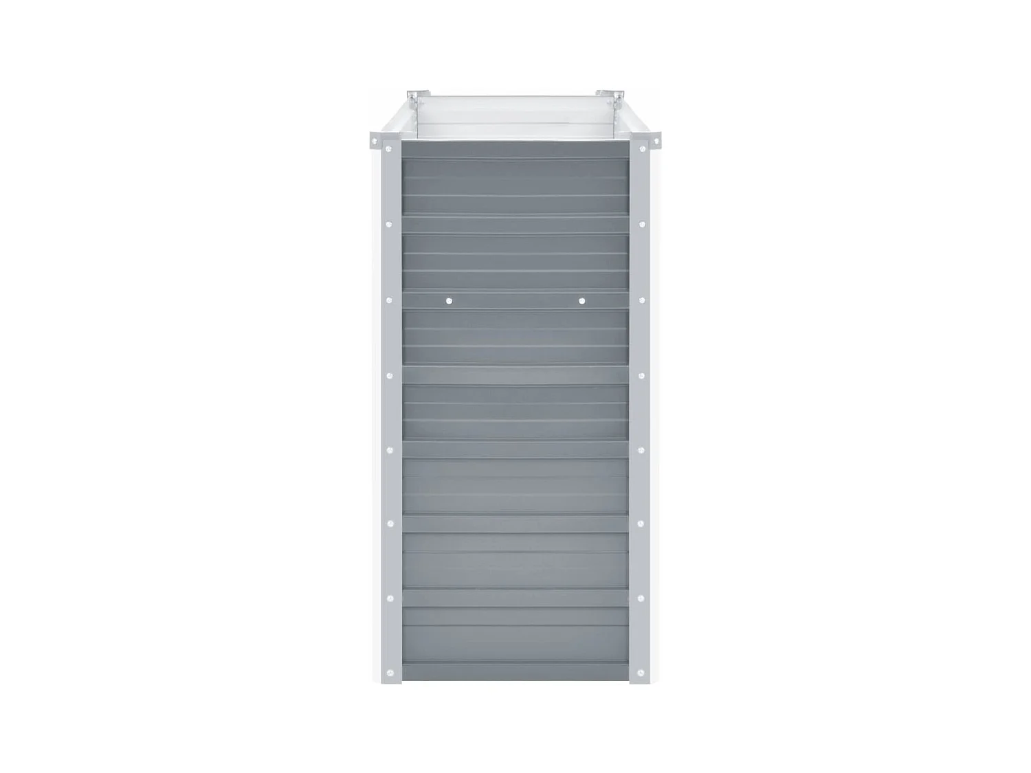 Lit surélevé de jardin Acier galvanisé 160x40x77 cm Gris