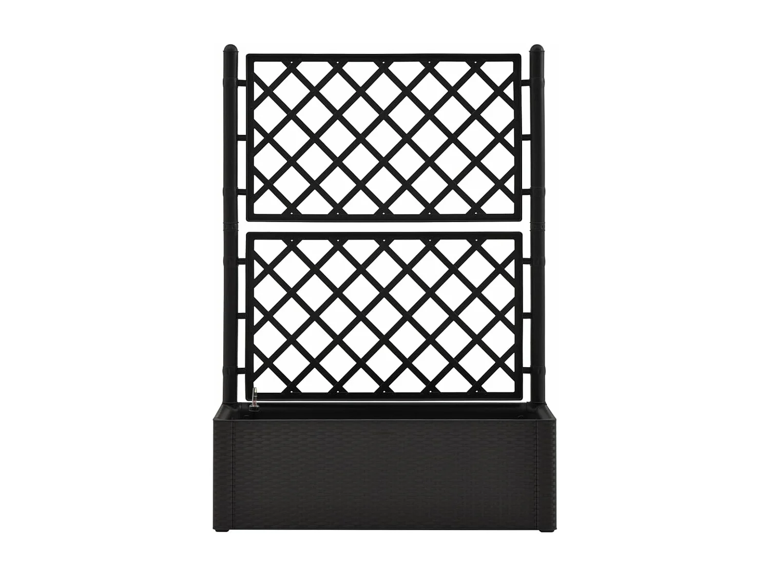 Arriate con enrejado y sistema de riego automático antracita