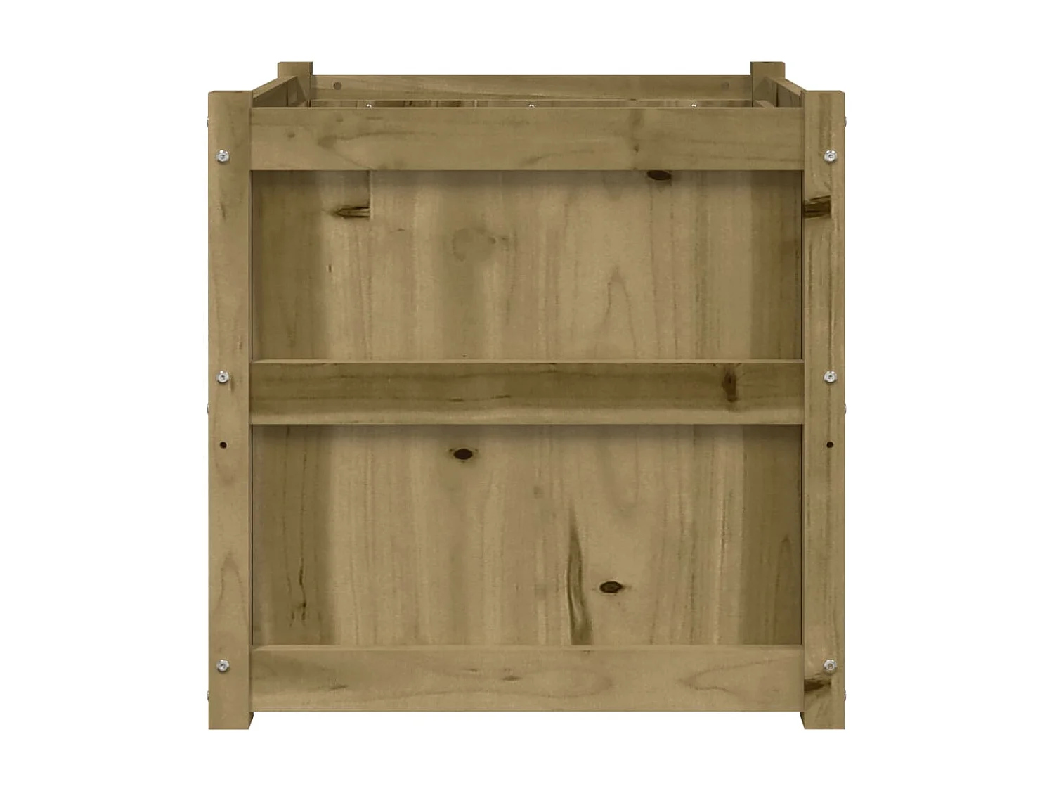 Jardinière d'extérieur 60x60x60 cm bois de pin imprégné