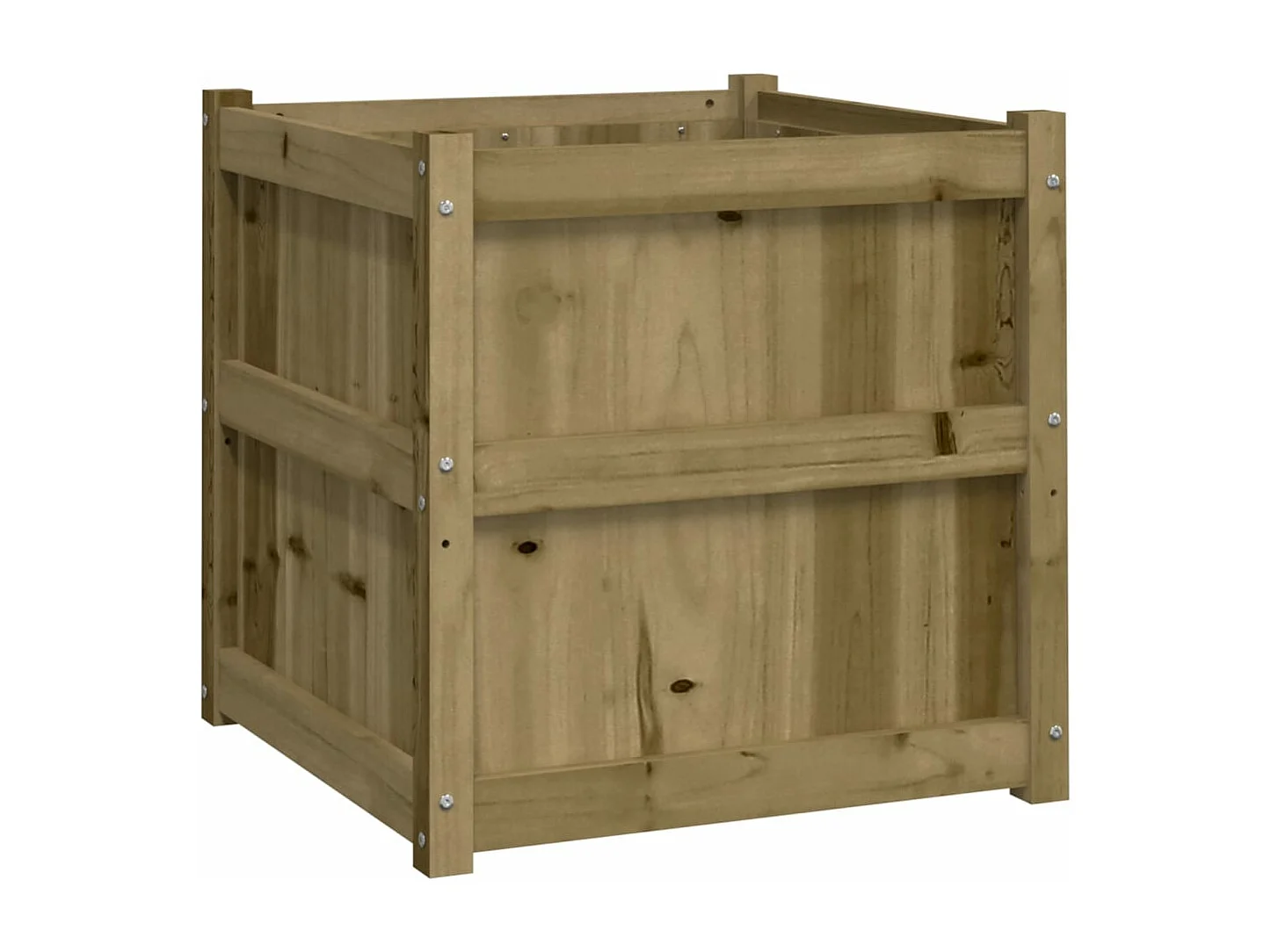 Jardinière d'extérieur 60x60x60 cm bois de pin imprégné