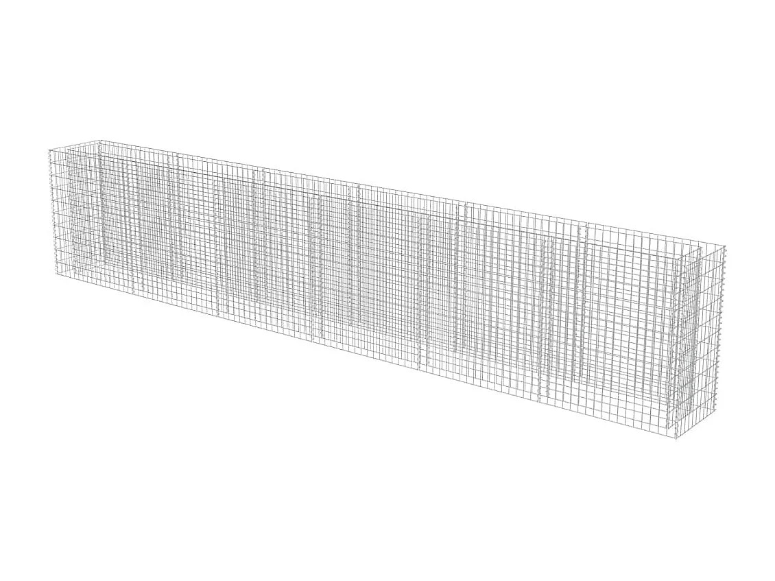Lit surélevé à gabion Acier galvanisé 540x50x100 cm