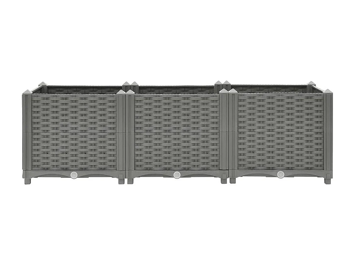Canteiro elevado 120x40x38 cm polipropileno