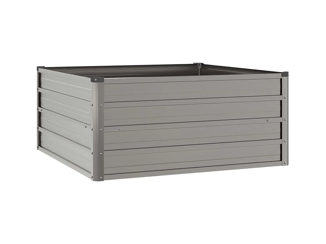 Arriate oxidado de acero corten 100x100x45 cm