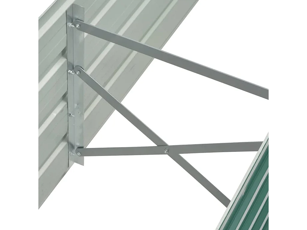 Lit surélevé de jardin Acier galvanisé 160x40x45 cm Vert