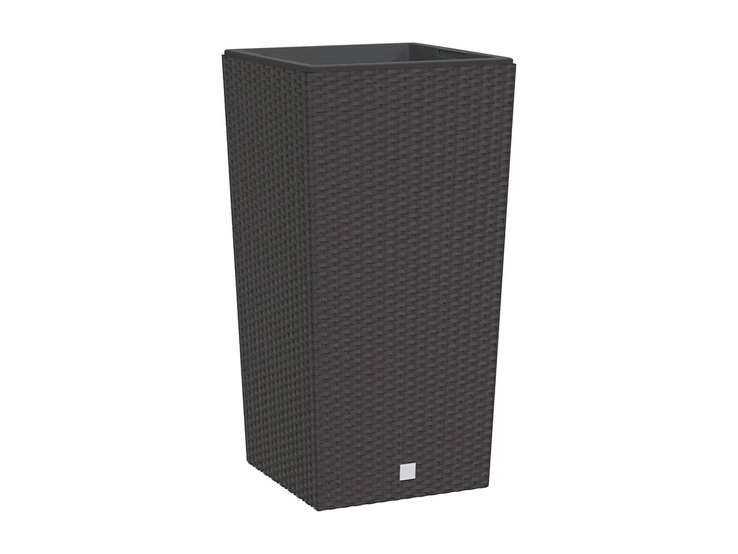 Vaso com interior removível 21 / 49 L vime PP castanho