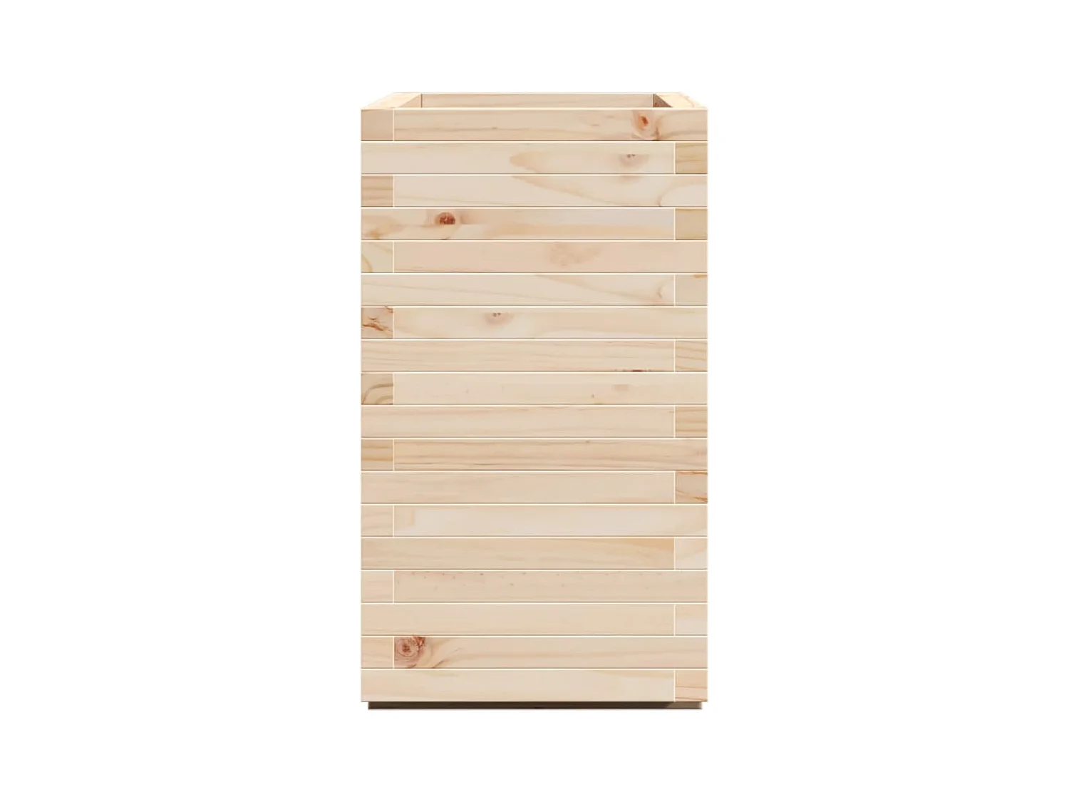 Jardinera madera maciza de pino 70x40x72 cm