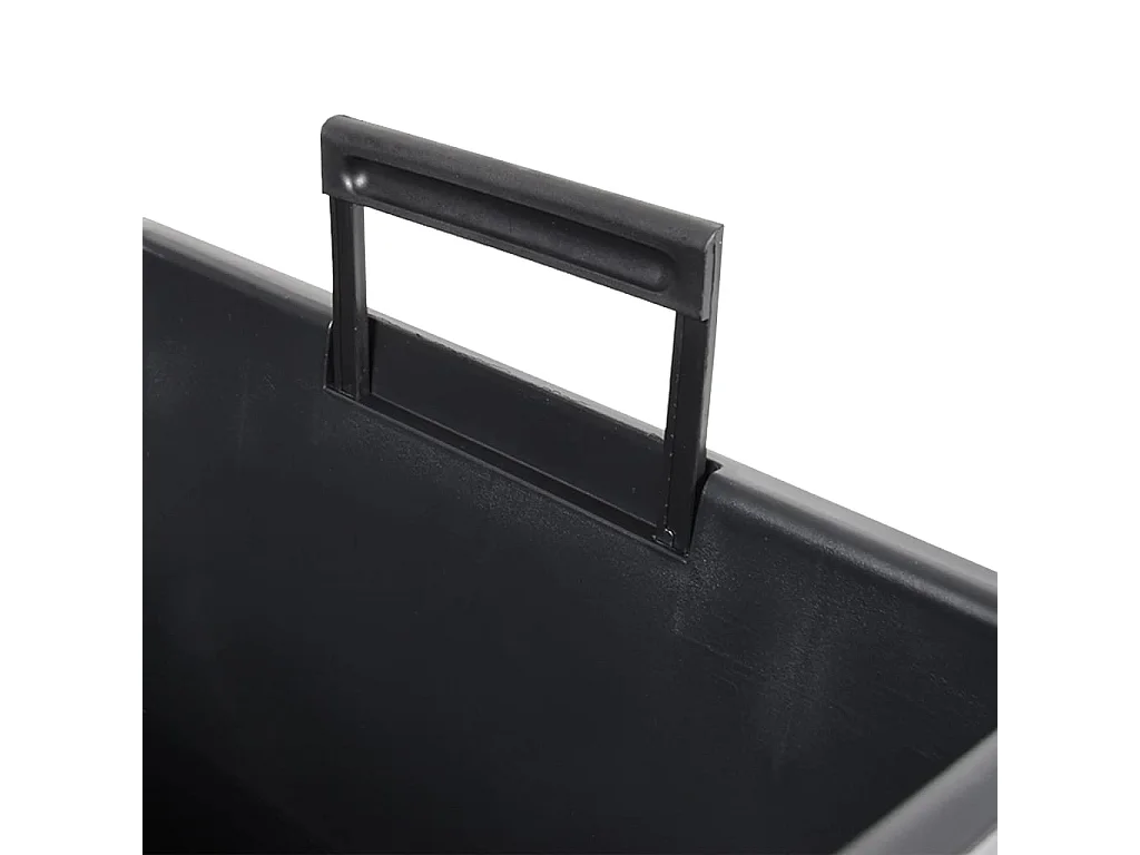 Macetero con interior extraíble PP ratán marrón 21/32 L