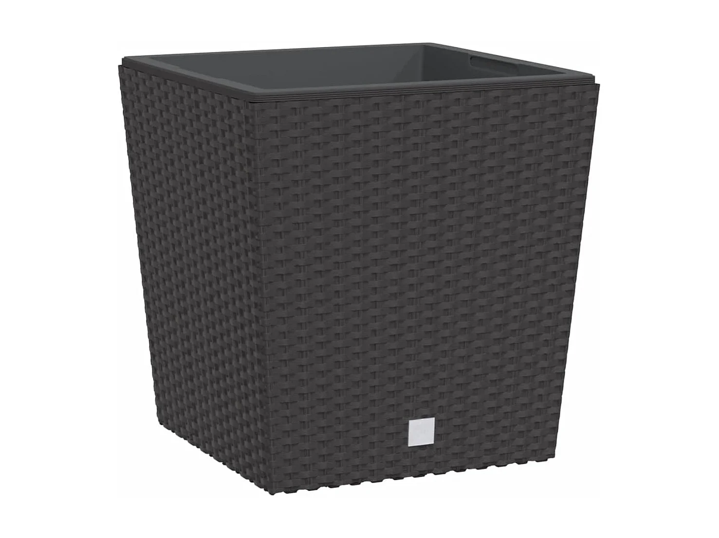 Vaso com interior removível 21 / 32 L vime PP castanho