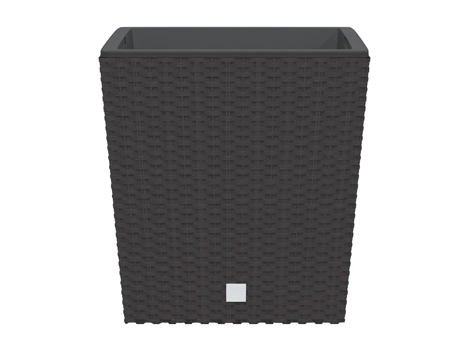 Vaso com interior removível 21 / 32 L vime PP castanho