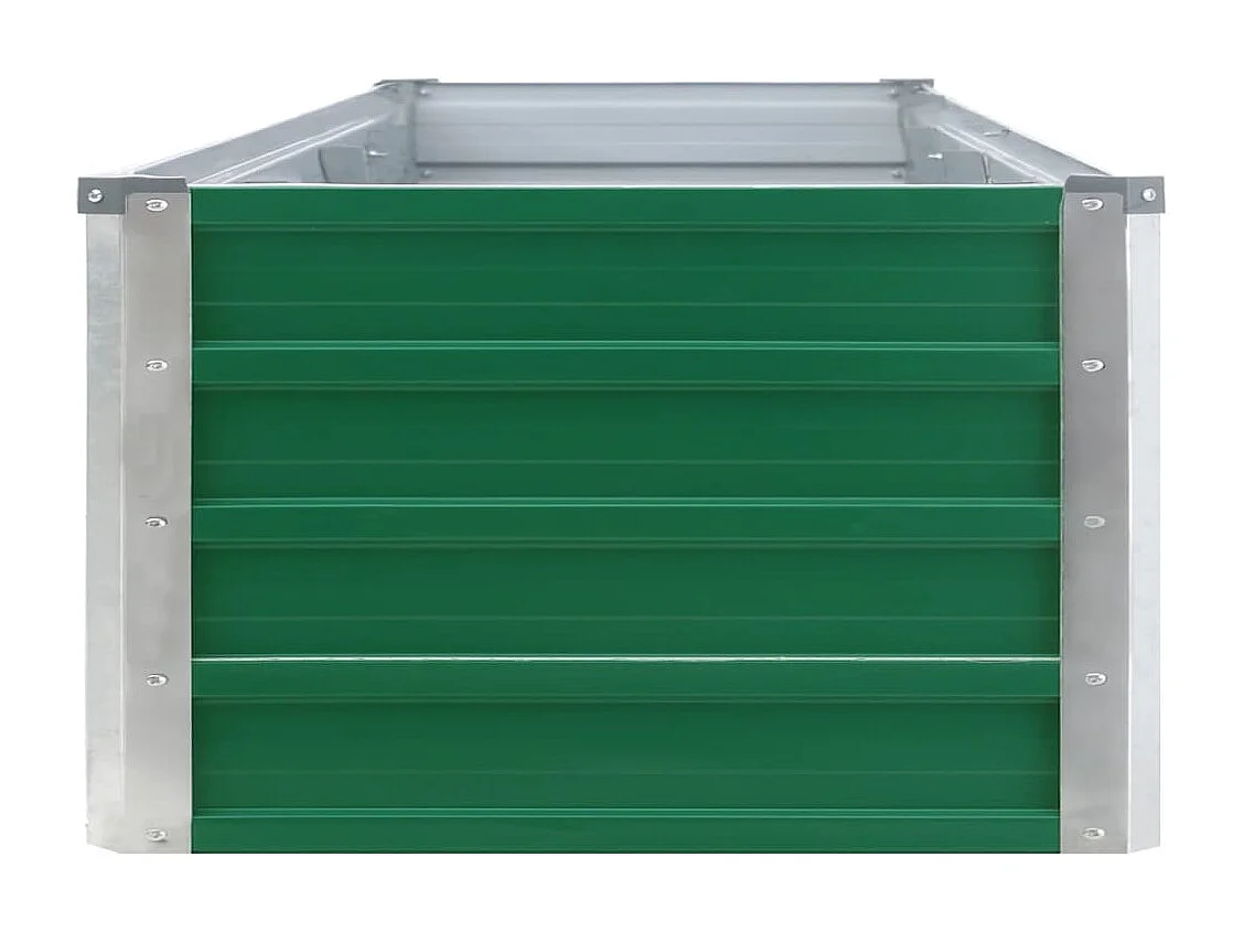 Lit surélevé de jardin Acier galvanisé 320x40x45 cm Vert