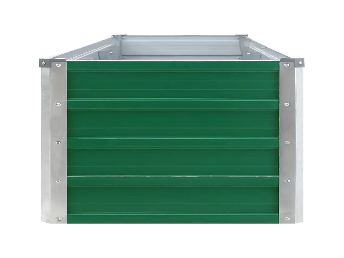Lit surélevé de jardin Acier galvanisé 320x40x45 cm Vert