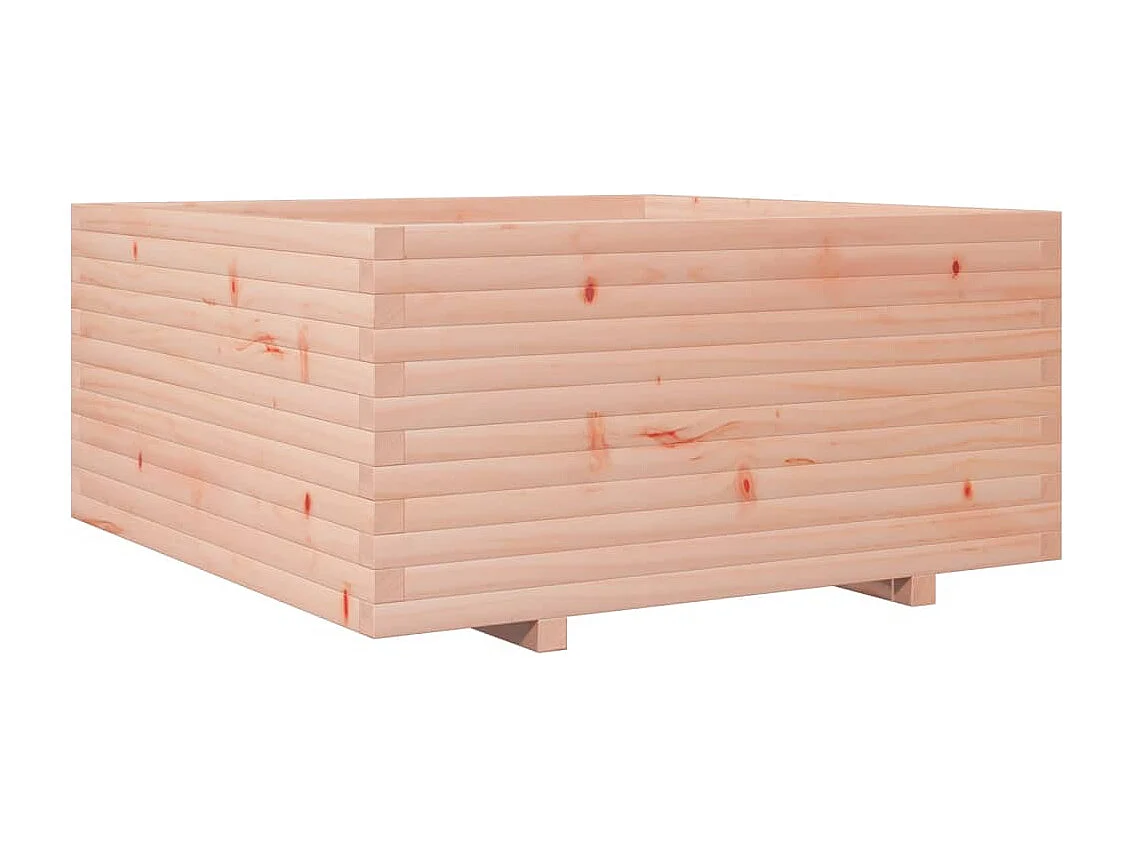 Jardinera madera maciza de abeto Douglas 100x100x49,5 cm