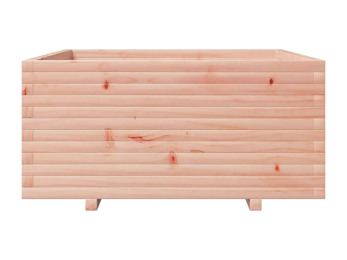 Jardinera madera maciza de abeto Douglas 100x100x49,5 cm