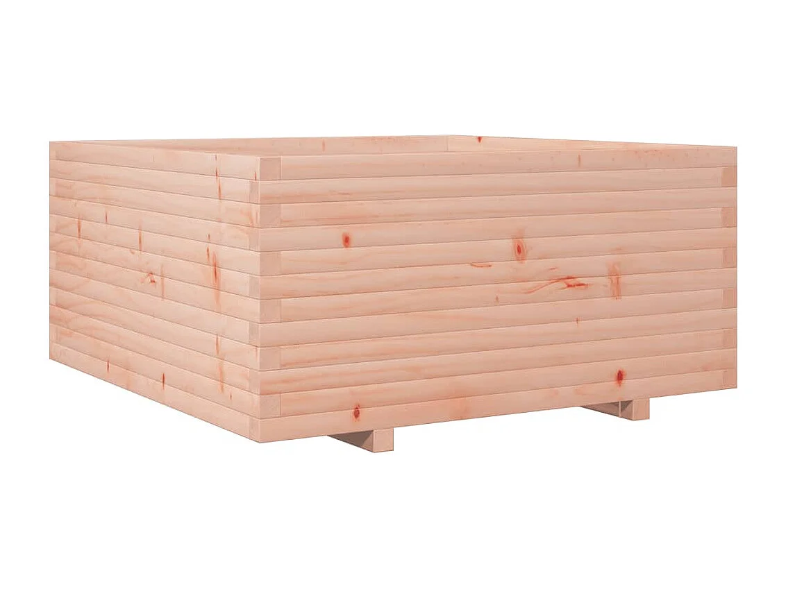 Jardinera madera maciza de abeto Douglas 100x100x49,5 cm