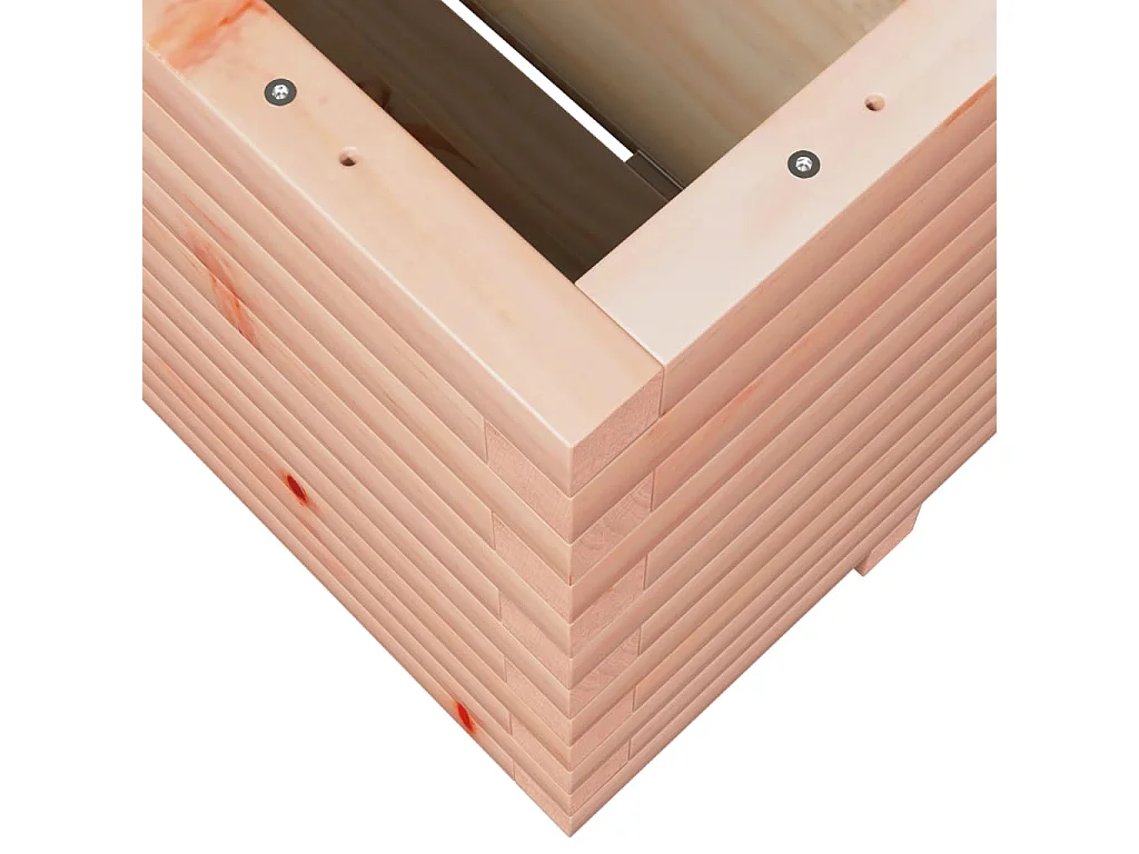 Jardinera madera maciza de abeto Douglas 100x100x49,5 cm