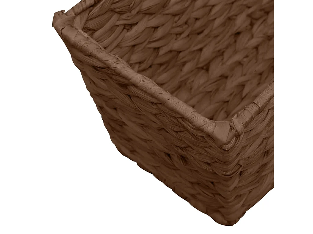 Conjunto de jardineras 2 piezas jacinto de agua marrón