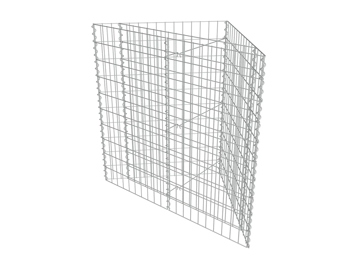 Arriate de gaviones de acero galvanizado 75x75x50 cm