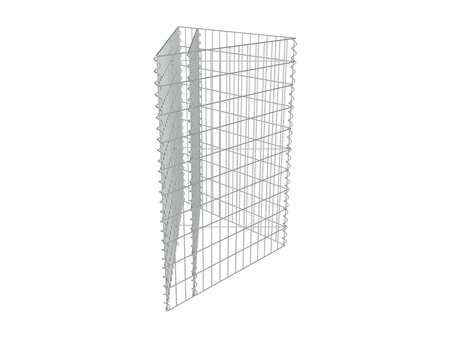 Arriate de gaviones de acero galvanizado 75x75x50 cm