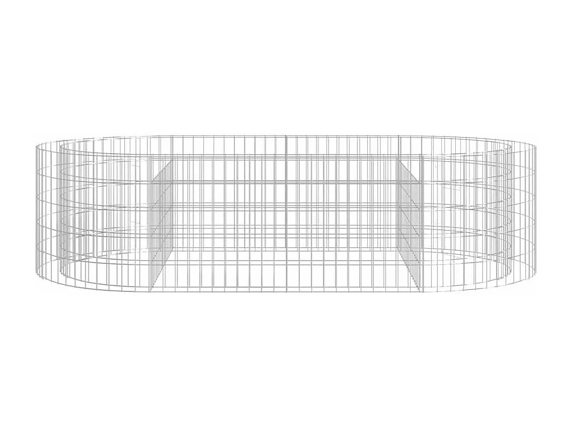 Lit surélevé à gabion Fer galvanisé 200x100x50 cm