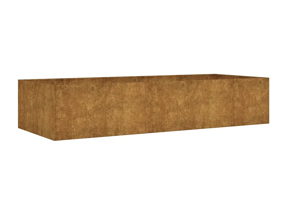 Lit surélevé de jardin 200x80x40 cm acier corten