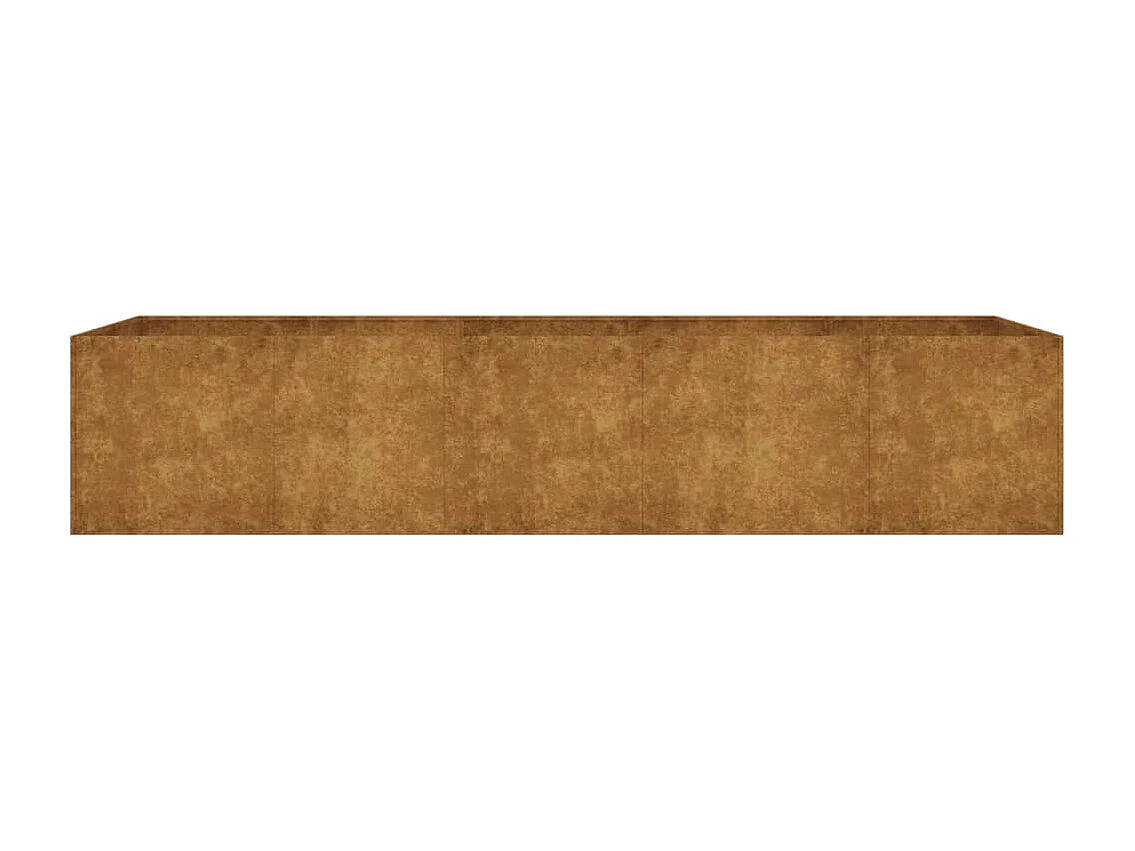 Lit surélevé de jardin 200x80x40 cm acier corten