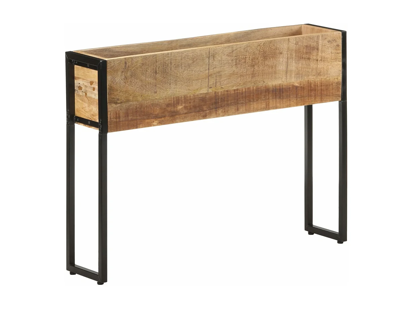 Jardinière 90x20x68 cm Bois de manguier brut