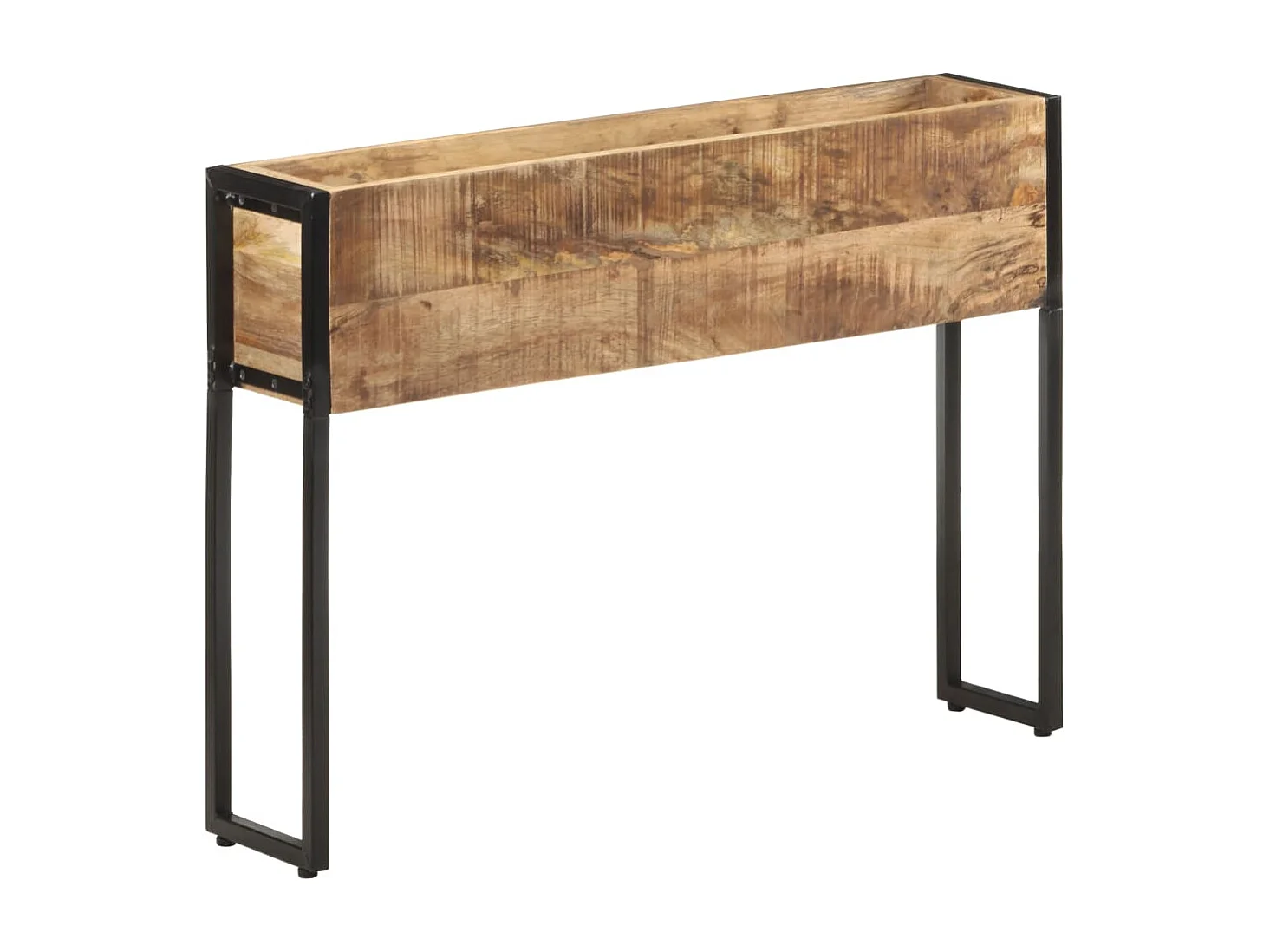 Jardinière 90x20x68 cm Bois de manguier brut