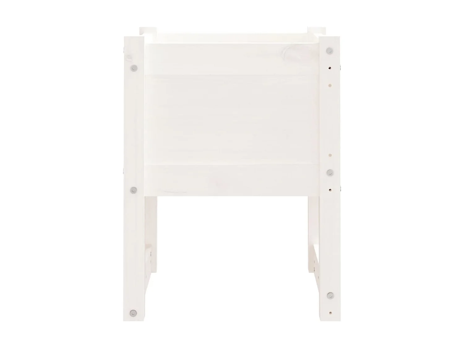 Vasos/floreiras 2 peças 40x40x52,5 cm pinho maciço branco