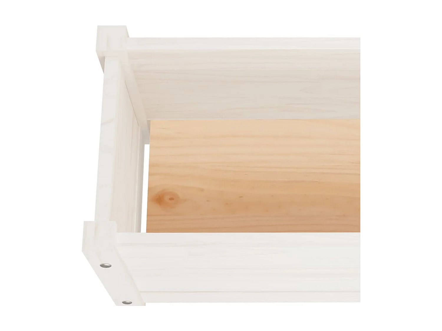 Vasos/floreiras jardim 2 peças 60x31x31 cm pinho maciço branco