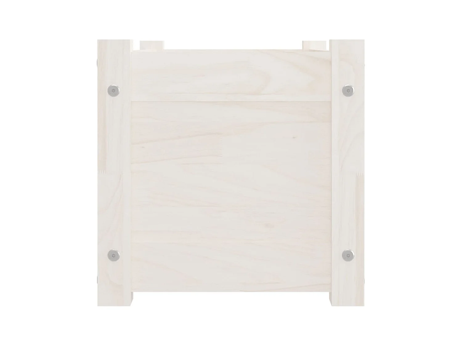 Jardinières d'extérieur 2 pièces Blanc 60x31x31 cm Bois de pin