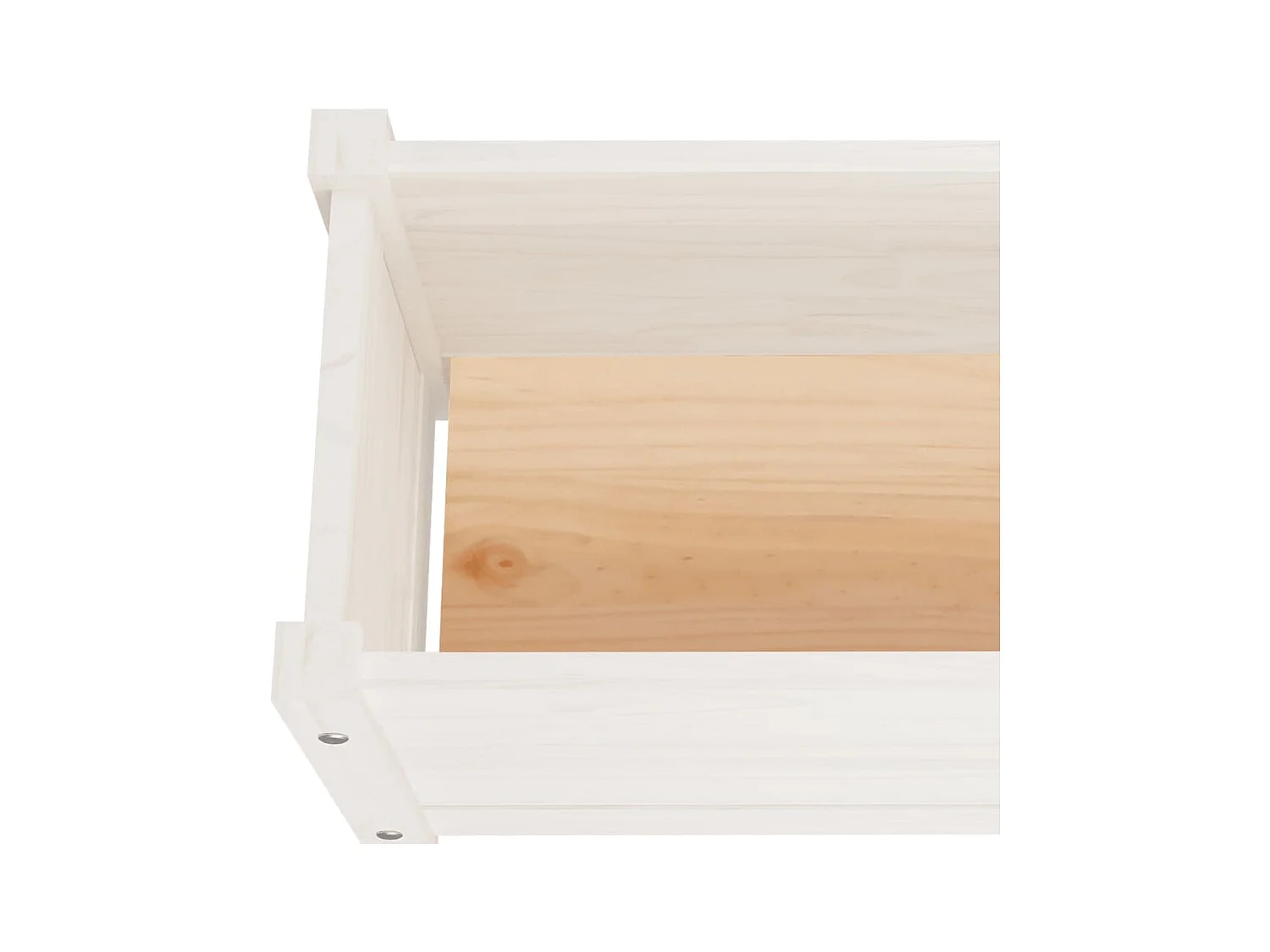 Jardinières d'extérieur 2 pièces Blanc 60x31x31 cm Bois de pin
