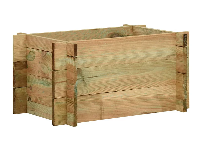 Canteiro elevado jardim 40 cm pinho impregnado