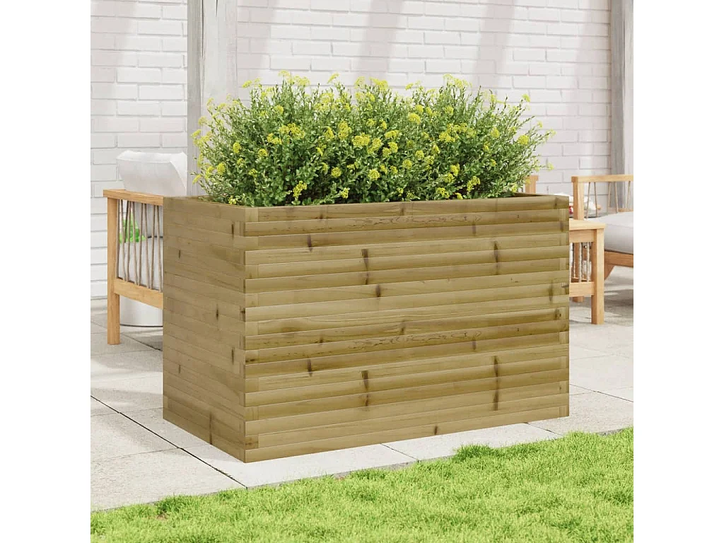 Jardinière 110x60x68,5 cm bois de pin imprégné