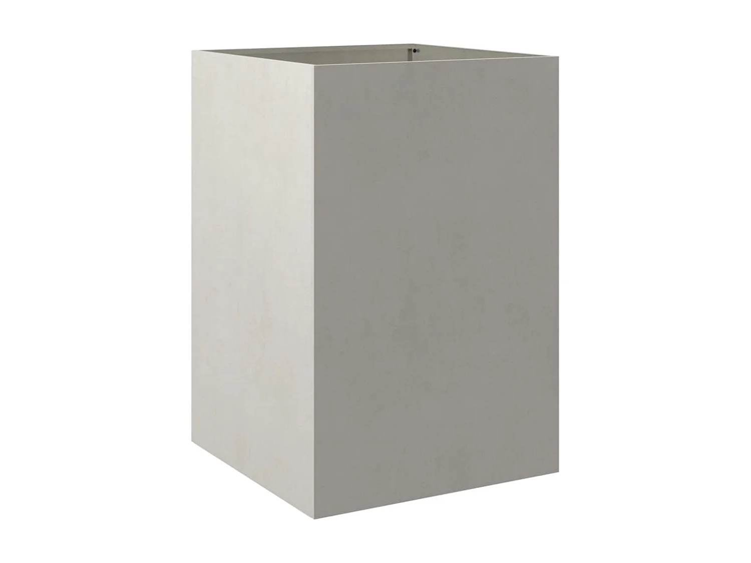 Vaso/floreira 52x48x75 cm aço inoxidável prateado