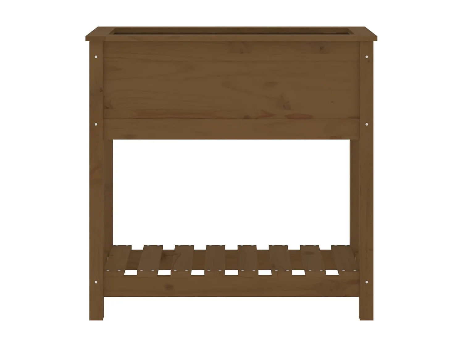 Jardinière avec étagère Marron miel 82,5x34,5x81 cm Bois de pin