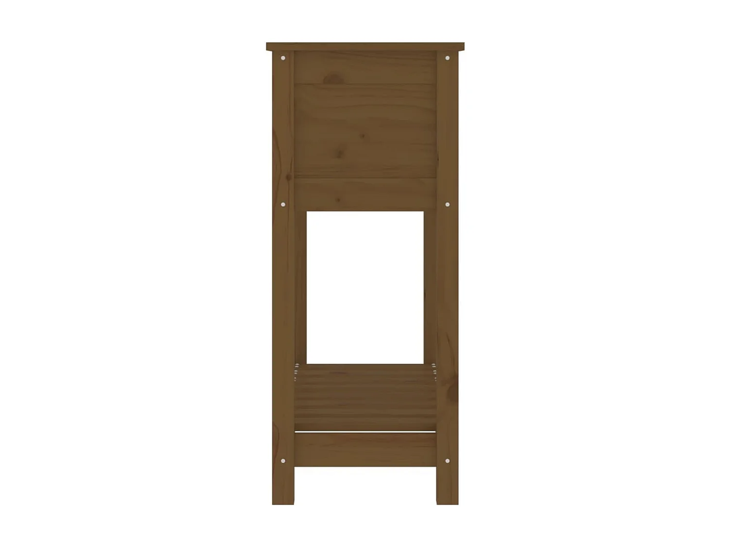 Jardinière avec étagère Marron miel 82,5x34,5x81 cm Bois de pin