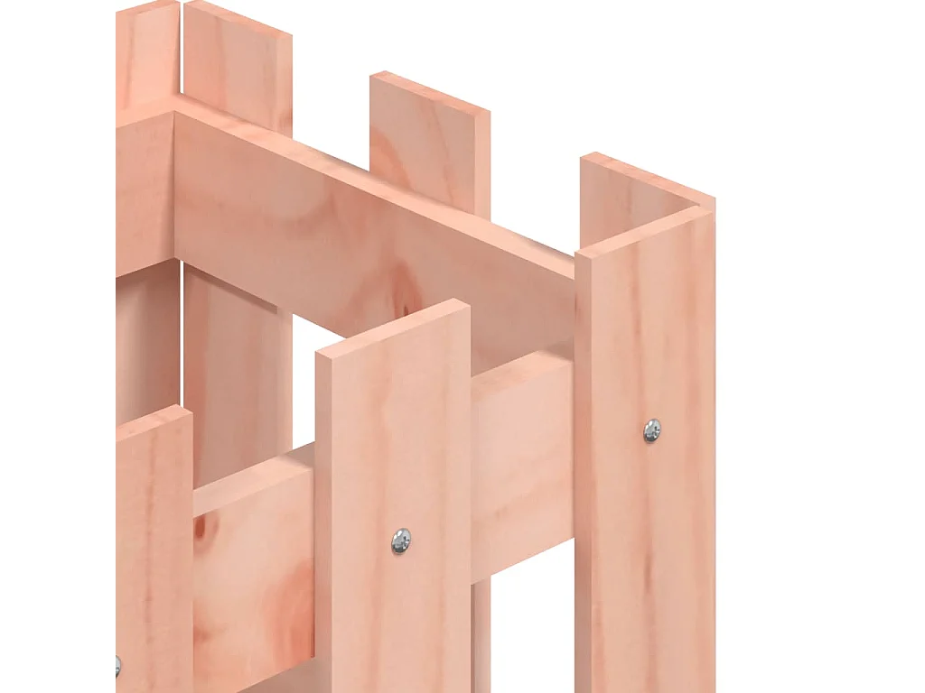 Jardinière avec design de clôture 30x30x30 cm Douglas massif