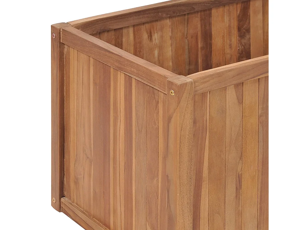 Lit surélevé de jardin 200x50x50 cm Bois de teck solide