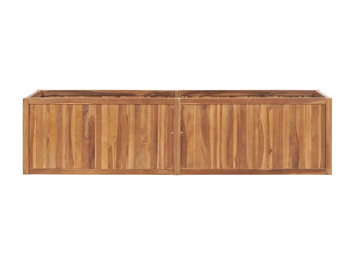 Arriate de madera maciza de teca 200x50x50 cm