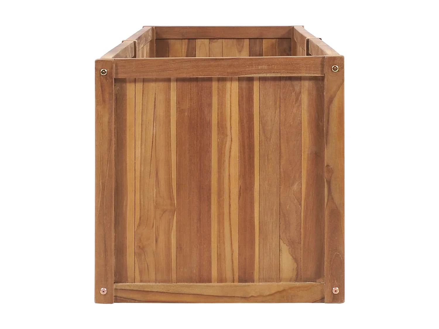 Arriate de madera maciza de teca 200x50x50 cm