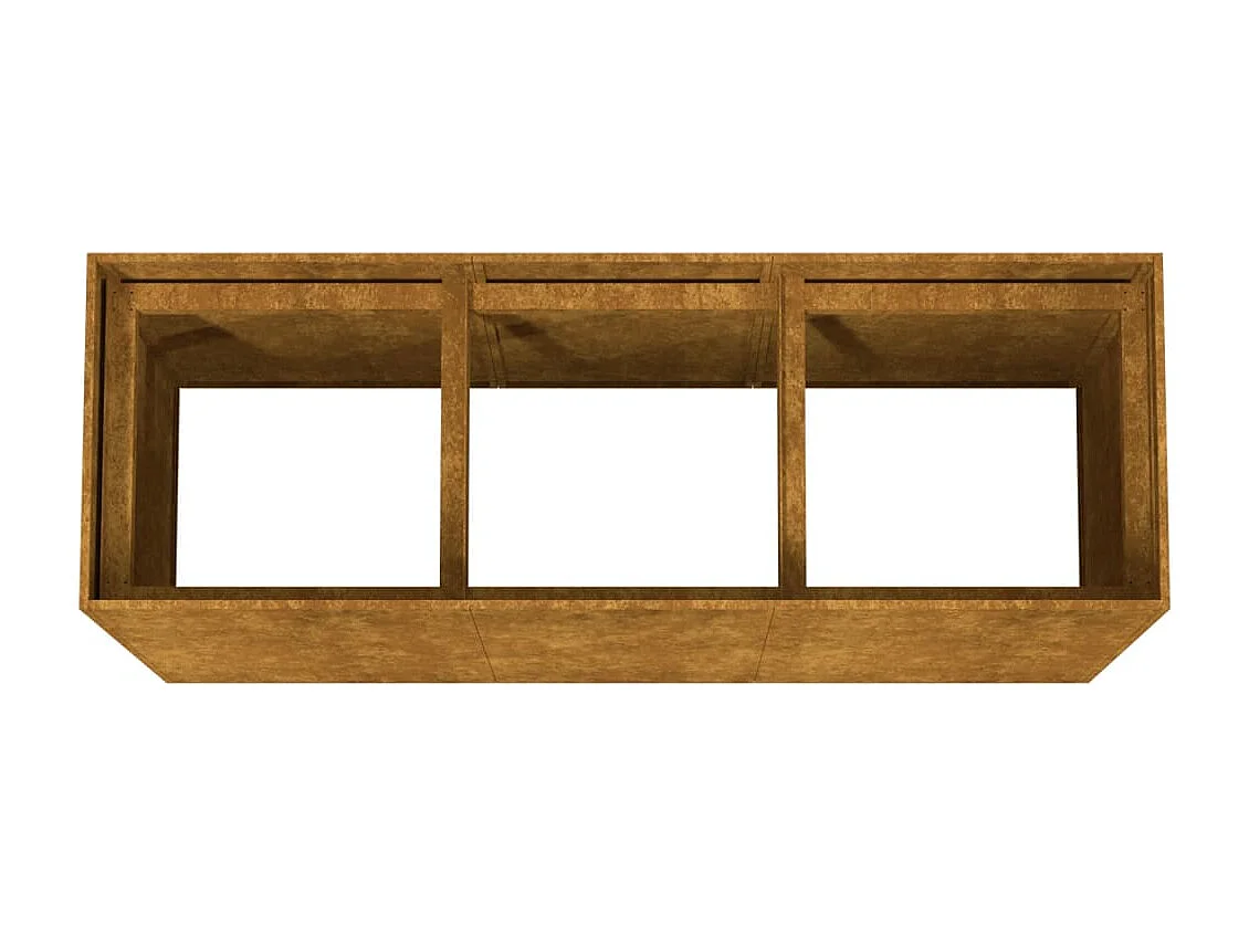 Lit surélevé de jardin 120x40x80 cm acier corten