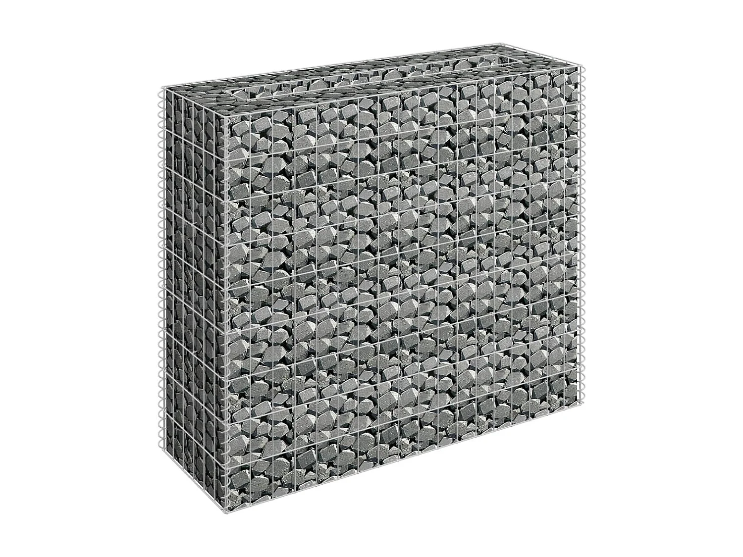 Lit surélevé à gabion Acier galvanisé 90x30x90 cm