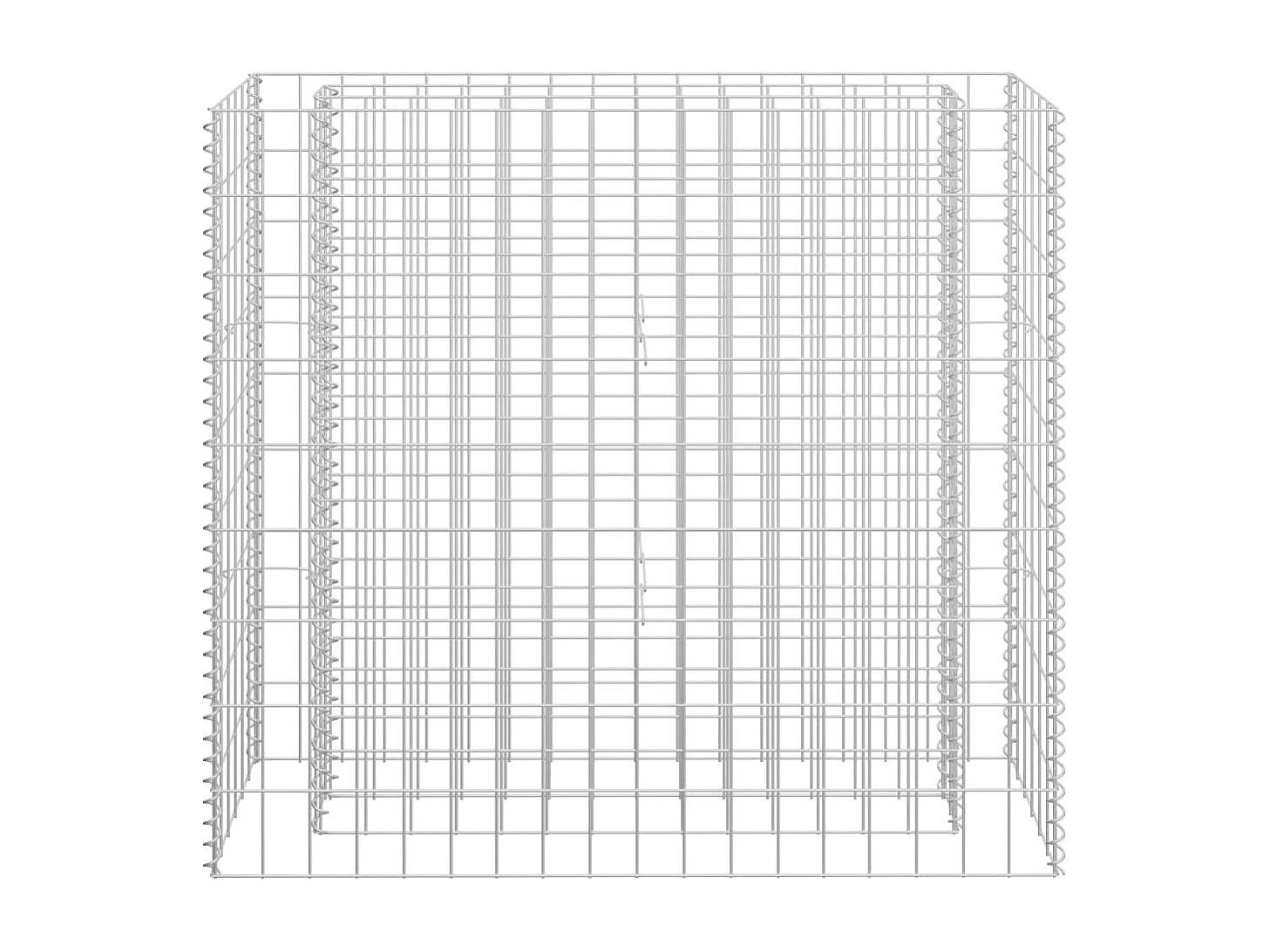 Lit surélevé à gabion Acier galvanisé 90x30x90 cm